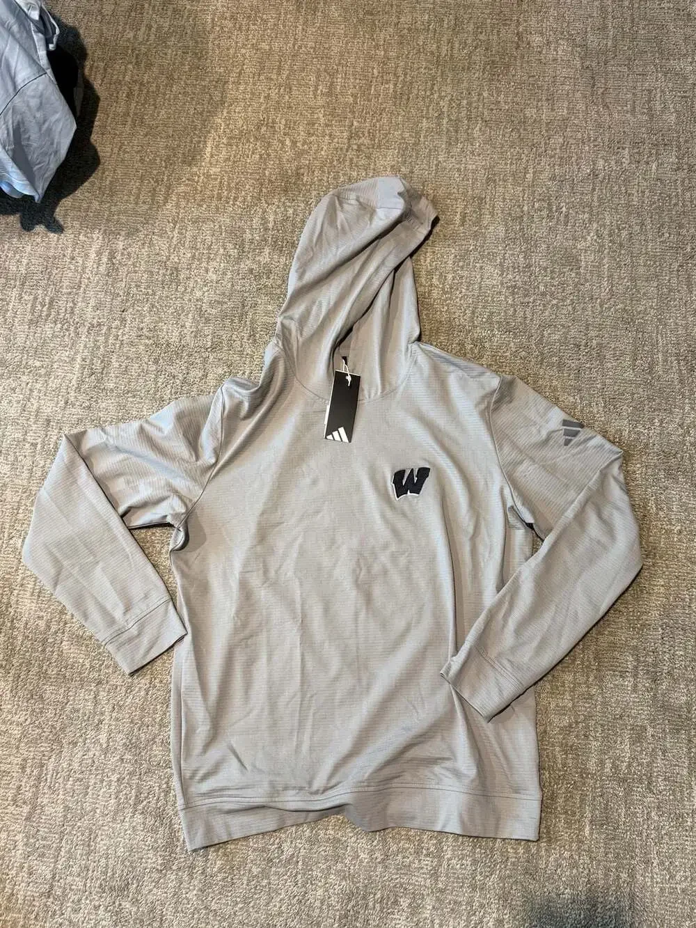 NWT Adidas Performance Hoodie Grey Size Medium